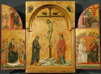 Triptyque - Crucifixion et autres scènes - Duccio di Buoninsegna